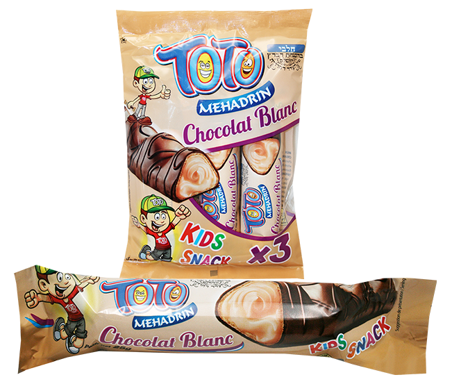 BARRE CHOCOLATÉE FOURRÉ CHOCOLAT BLANC TOTO