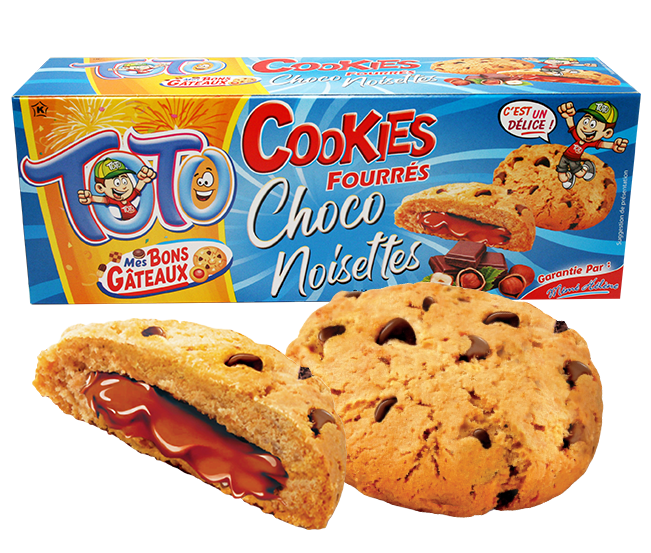 COOKIE FOURRÉ CHOCO NOISETTES TOTO